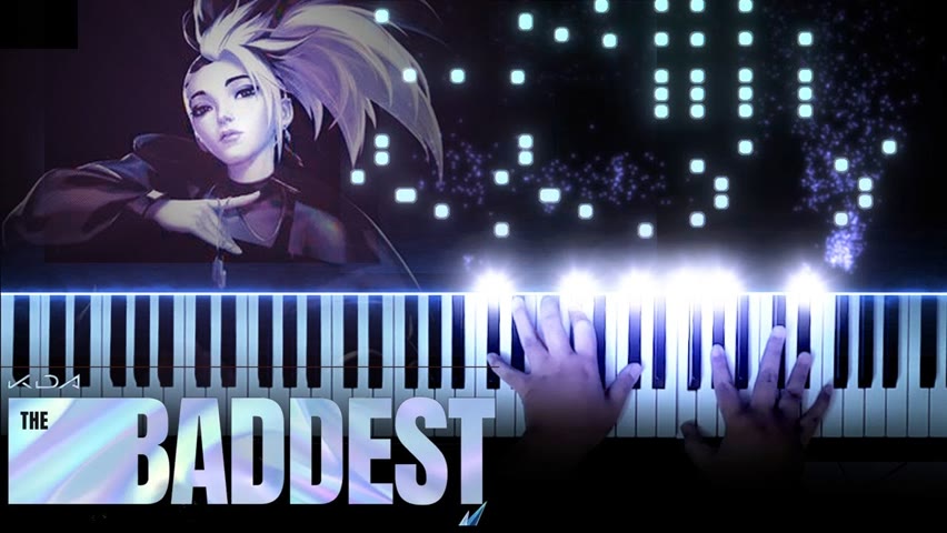 [League of Legends] "THE BADDEST" - K/DA ft. (G)I-DLE, Bea Miller, Wolftyla (Piano)