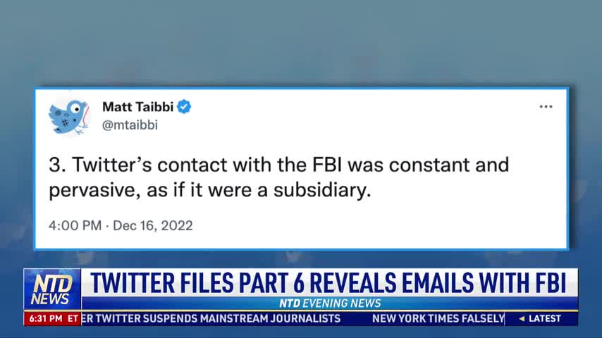 Twitter Files Part 6 Reveals Emails with FBI