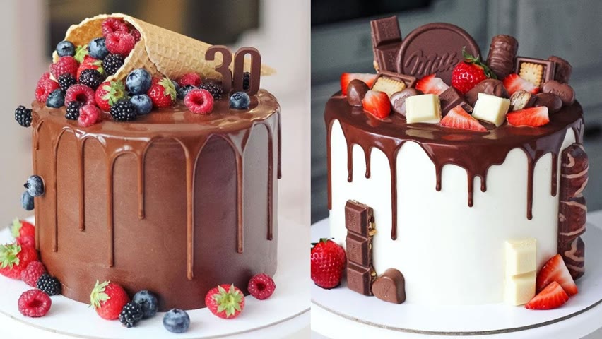 10+ Easy Birthday Cake Decorating Tutorials Like A Pro | So Yummy Cake | Fancy Cake Design Ideas
