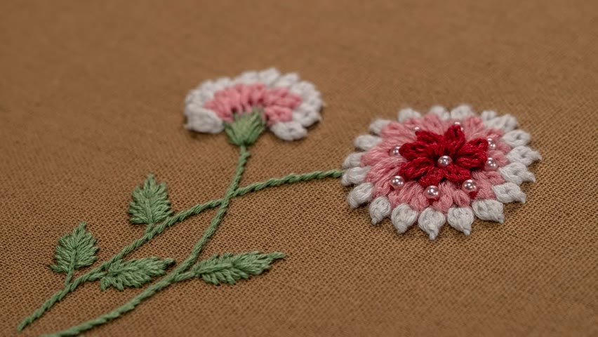 Lovely Flowers with simple Stitching Techniques!