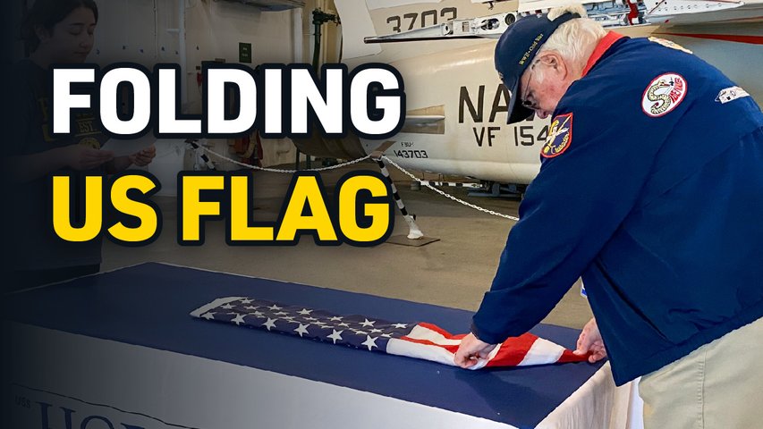Veteran Shows How to Fold US Flag; 4th of July Celebrations | California Today - July 4