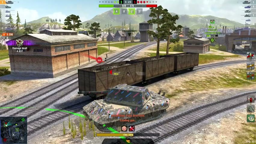 E100 8266DMG 5Kills | World of Tanks Blitz | DARK_ELF_PALEBLUE