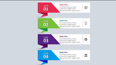 4 Steps Infographic Slide in PowerPoint