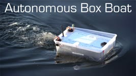 Autonomous Box Boat - Long Range Waypoint Mission - RCTESTFLIGHT
