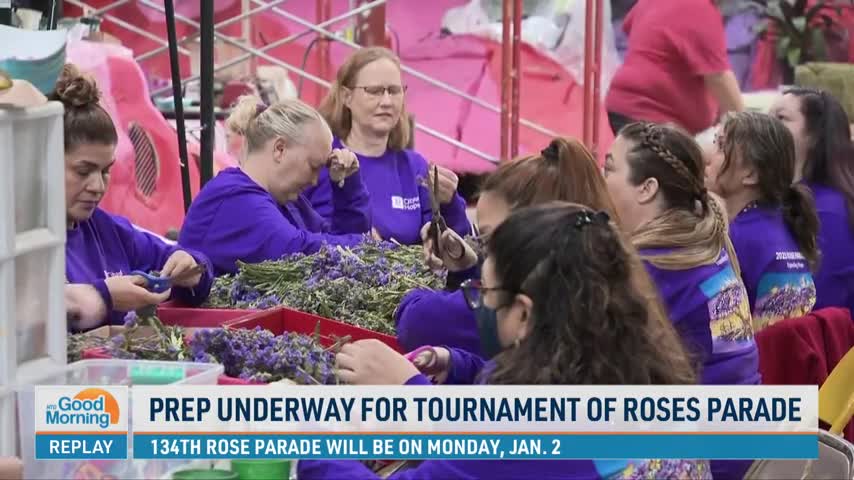 Prep Underway for Tournament of Roses Parade