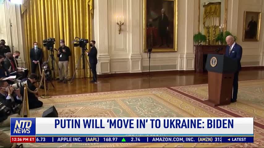 Putin Will 'Move in' to Ukraine: Biden