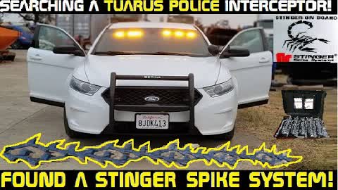 Searching A Taurus Police Car! Found a STINGER SPIKE! YIKES!