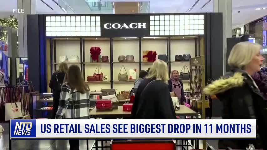US Retail Sales See Biggest Drop in 11 Months
