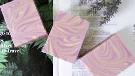 薰衣草渲染皂 - how to make lavender soap with deep swirl technique - 代製母乳皂