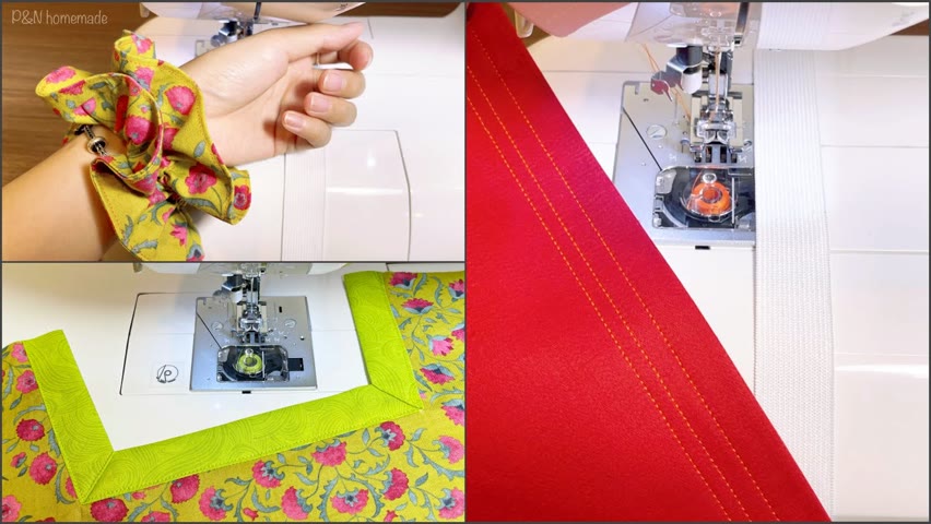 ⭐️ Helpful sewing tips and tricks to complete your sewing project more easily | Scrunchies, U neck