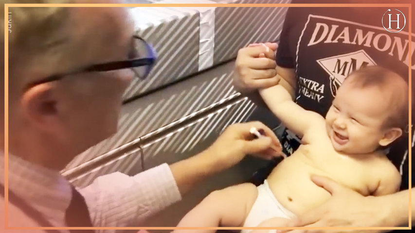 Doctor Distracts Baby From Shots With Goofy Song | Humanity Life