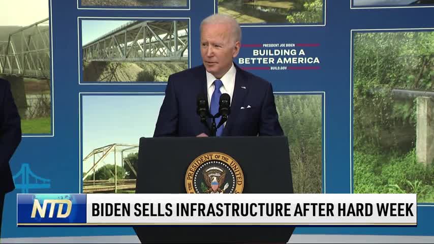 Biden Sells Infrastructure After Hard Week