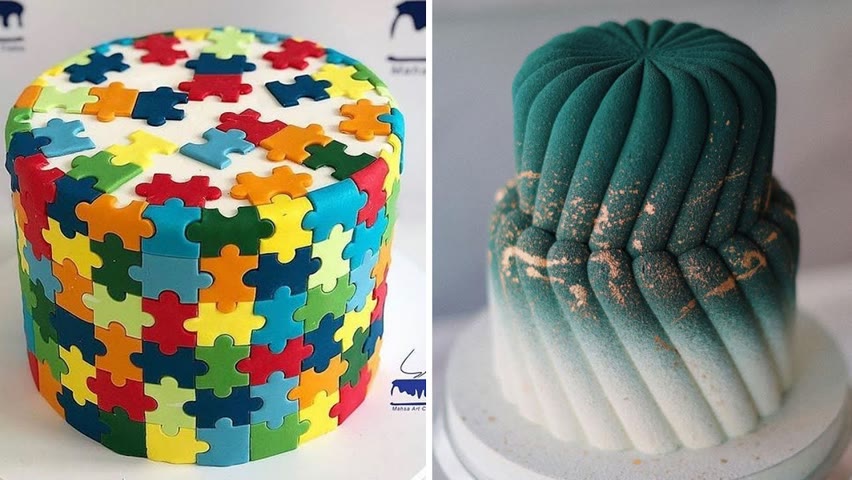 Oddly Satisfying Rainbow Cake Decorating Compilation | Top Yummy Colorful Cake Tutorials