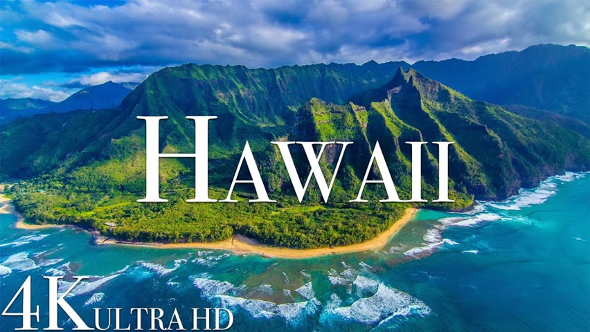 Hawaii 4K • Relaxing Music & Nature Soundscapes • Relaxation Film