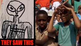 Alien Ship Landing in African School: Over 60 Children Witness It