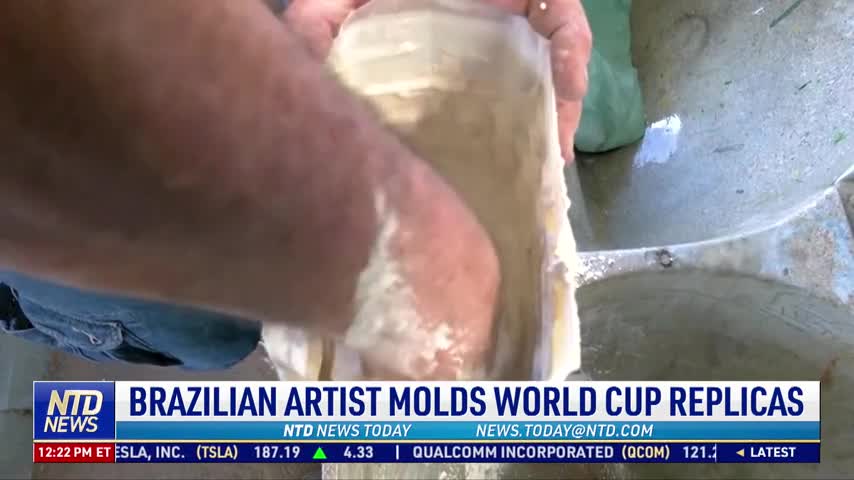 Brazilian Artist Molds World Cup Replicas