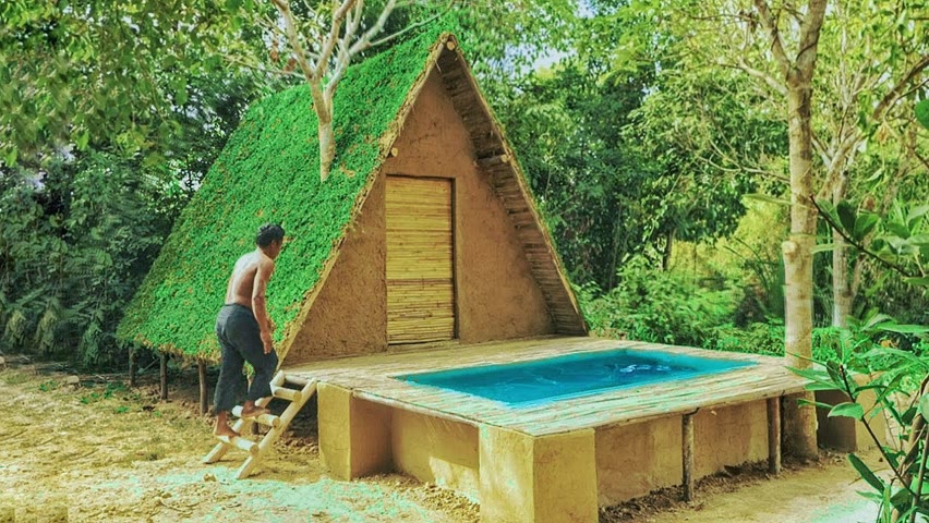 Building The Most Villa Under Grass With Swimming Pool