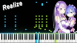 Re:Zero Season 2 OP - "Realize" - Konomi Suzuki (Piano Synthesia - ピアノ) | Re:ゼロから始める異世界生活 2nd Season