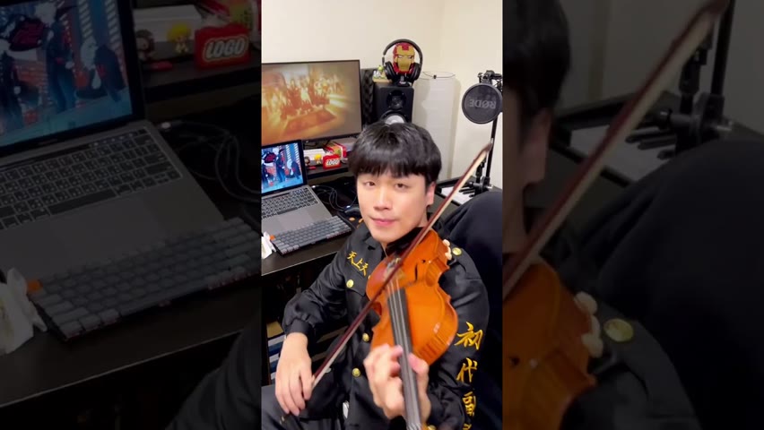 Pornhub sounds with Cry Baby ( Official髭男DISM) song┃小提琴 Violin Cover by BOY #shorts