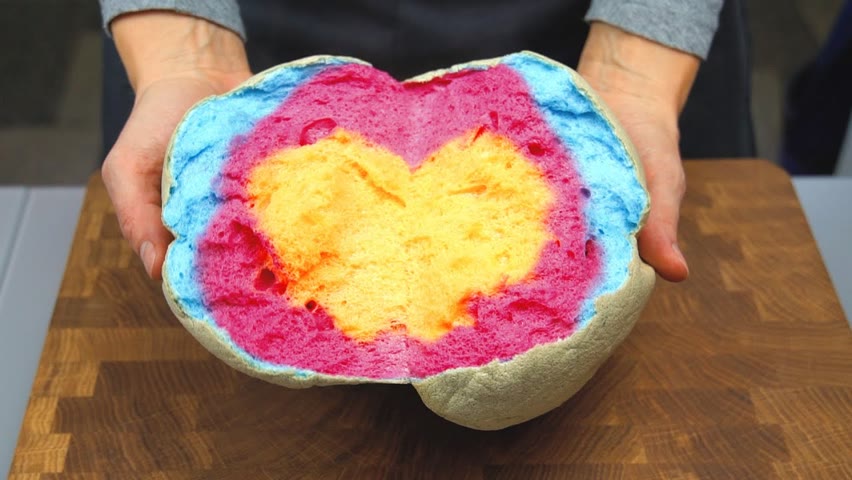 Most Popular Tik Tok Dessert | Fluffy Rainbow Cloud Bread | Only 3 INGREDIENTS!