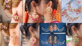South Indian!!.. Bridal Jewelry Design | DIY Earrings Making At Home