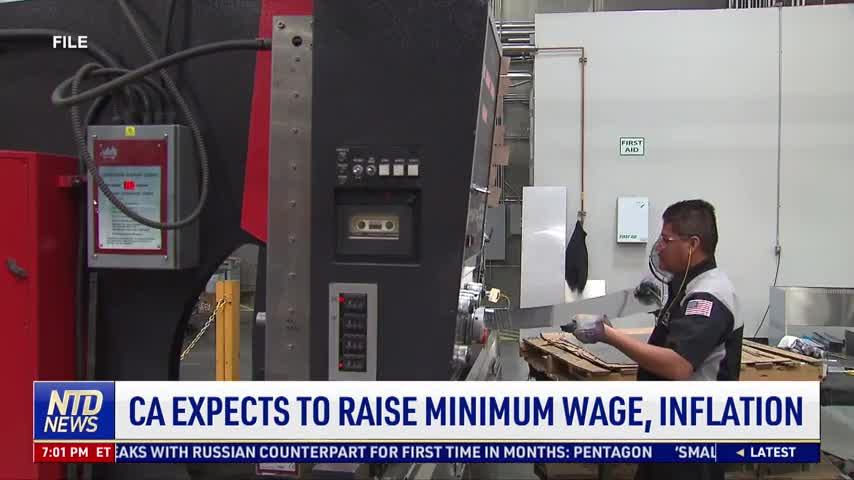 California Expects to Raise Minimum Wage, Inflation