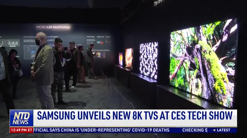 Samsung Unveils New 8K TVs at CES Tech Show