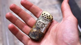 Restoring dented vintage lighter - Restoration project