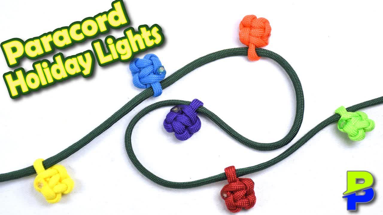 Paracord Holiday Lights - HOW TO - BoredParacord.com