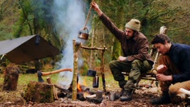 Bushcraft Camp Overnight: The Enhanced Campfire Cooking Setup