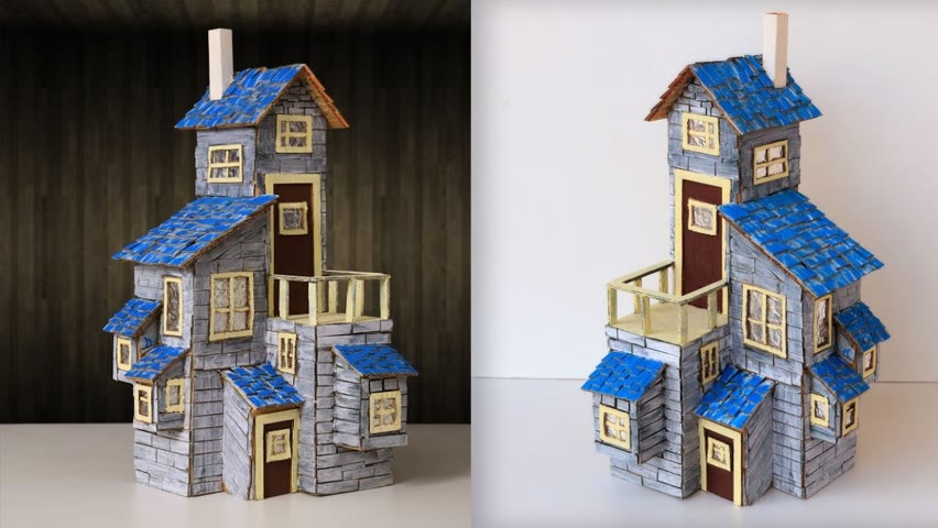 DIY Miniature Doll 🏠 House 😎😀😍😛 #miniature #shorts