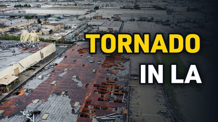Tornado Near Los Angeles; Free Lunches During Strike | California Today - Mar. 23