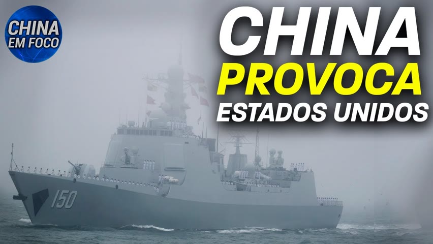Navios chineses entram em zona americana; Destroyer chinês é visto perto do Japão