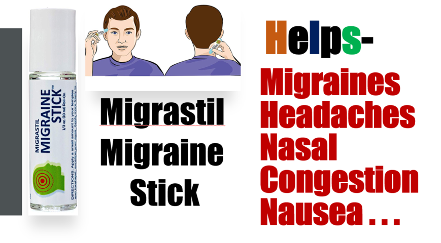 Migrastil Migraine Stick ® Roll-on, Essential Oil Aromatherapy 10ml
