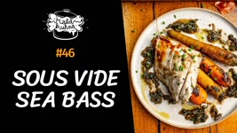 Sous vide Sea bass with buttery carrots | Little Kitchen
