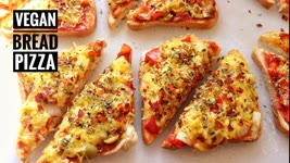 Make Vegan Bread Pizza Recipe at Home | Easy snacks recipe at home | Vegan Bread Pizza simple Recipe