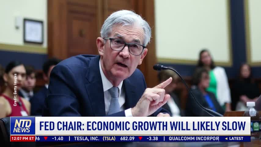 Fed Chair: Economic Growth Will Likely Slow