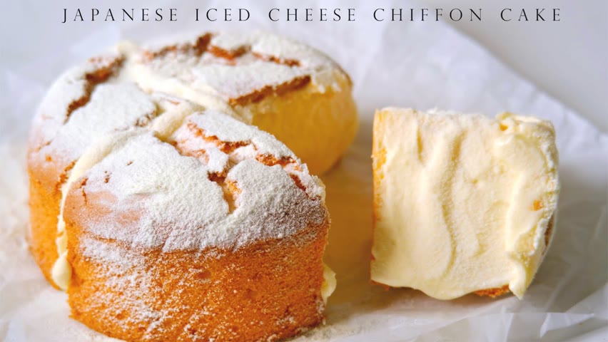 日式冰乳酪戚風蛋糕 Japanese Iced Cheese Chiffon Cake