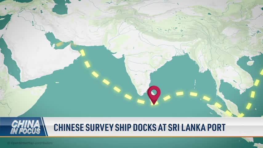 Chinese Survey Ship Docks at Sri Lanka Port