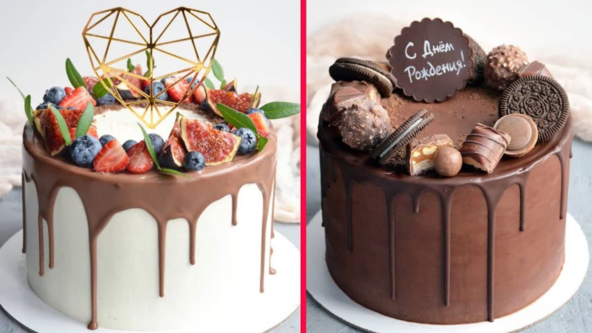 Wonderful Chocolate Birthday Cake For Family | 10 Amazing Chocolate Cake Decorating Ideas