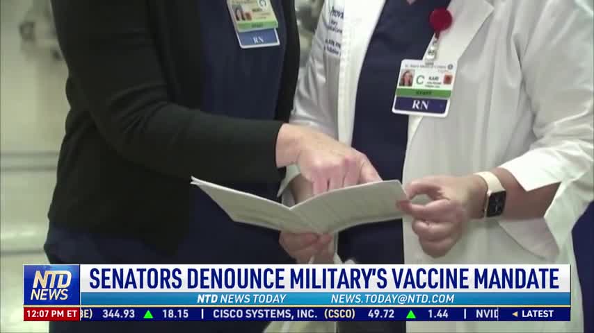 Senators: No Vote for New Defense Spending Without a Vote to End Military's COVID-19 Vaccine Mandate