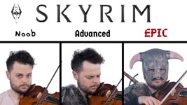 5 levels of Skyrim Music: Noob to Epic