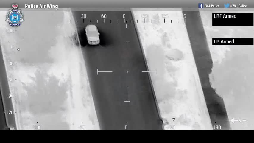 Car Thief Tracked by Helicopter During Dash to Evade Police
