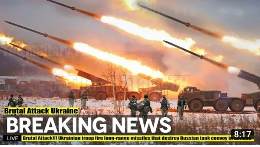 Brutal Attack!!! Ukrainian troop fire long-range missiles that destroy Russian tank convoy in Donbas