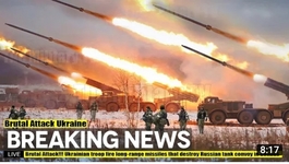 Brutal_Attack!!!_Ukrainian_troop_fire_long-range_missiles_that_destroy_Russian_tank_convoy_in_Donbas(360p)