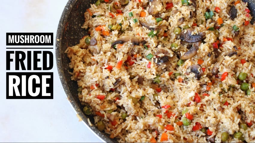 Vegan Mushroom Fried Rice - Quick & Delicious Rice Recipe