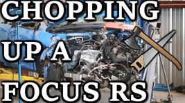 Pulling parts from the Wrecked Ford Focus RS