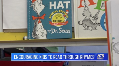 Encouraging kids to read through rhyming 