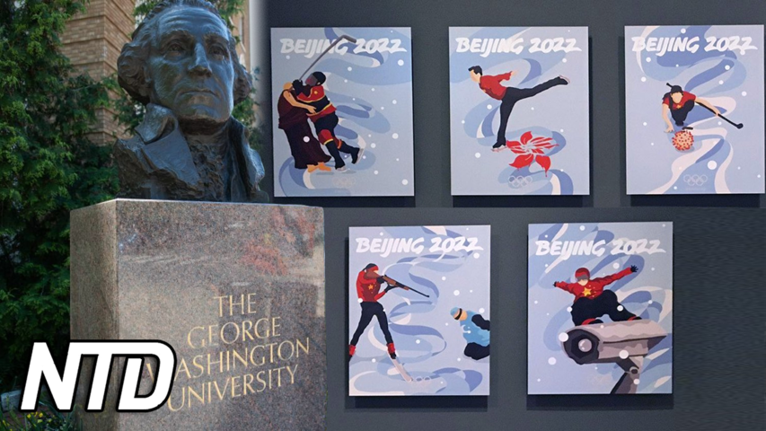 Universitet försvarar nu affischer kritiska mot KKP | NTD NYHETER