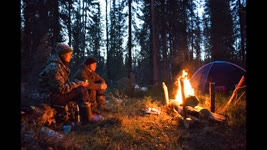 SPRING CAMPING 2021. 2 Days in the Forest with a Tent. (food on the fire. firewood harvesting.)